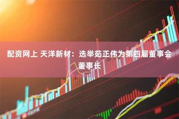 配资网上 天洋新材：选举茹正伟为第四届董事会董事长