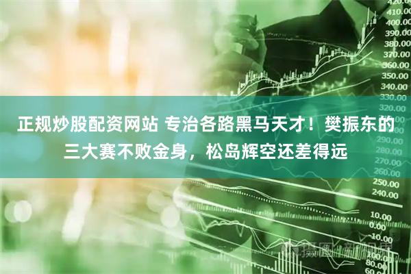 正规炒股配资网站 专治各路黑马天才！樊振东的三大赛不败金身，松岛辉空还差得远